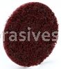 3M&trade; 7000000652 4" NH AMED Hook & Loop Scotch-Brite&trade; SC Surface Conditioning Disc