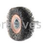 Weiler 17619 2" Wide Face Stem-Mounted Crimped Wire Wheel .0118" Steel Fill 1/4" Stem