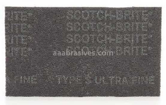 3M™ 7100089226 6 x 9 Gray Scotch-Brite™ 7448 Ultra Fine Hand Pad