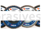 Weiler 50726 - 7" 120Z, 7/8" A.H., Tiger Disc Abrasive Flap Disc, Flat - 012382507268