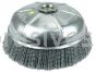 Weiler 14516 6" Nylox Cup Brush .040/120 SC Crimped Fill 5/8"-11 UNC Nut