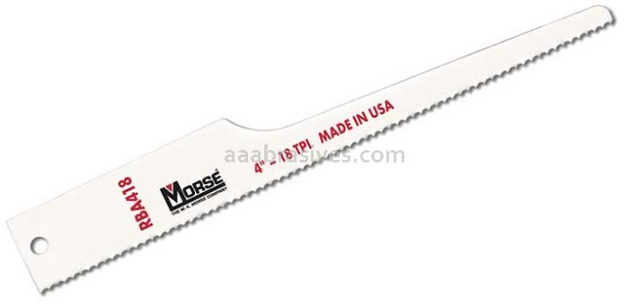 Morse® Air Saw Reciprocating Saw Blade 4x1/2x.025 10 TPI | 25 Blades/Pkg