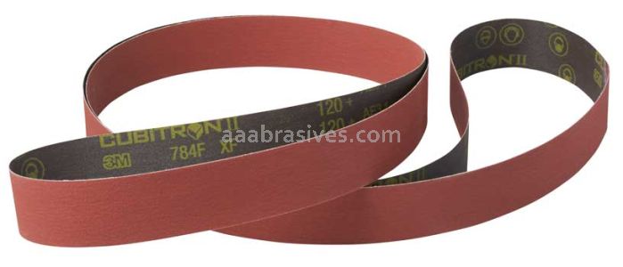 3M™ 7100201431 62 x 125-3/4 80+ Grit YF-wt 784F Cubitron™ II Cloth Belt