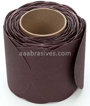 3M&trade; 7010326148 5" P120 Grit X-wt 341D A/O Stikit&trade; Cloth Sanding Disc Roll