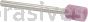 W-161, 1/4x5/16x1/8"sk, Mounted Point, Vitrified, PA/O