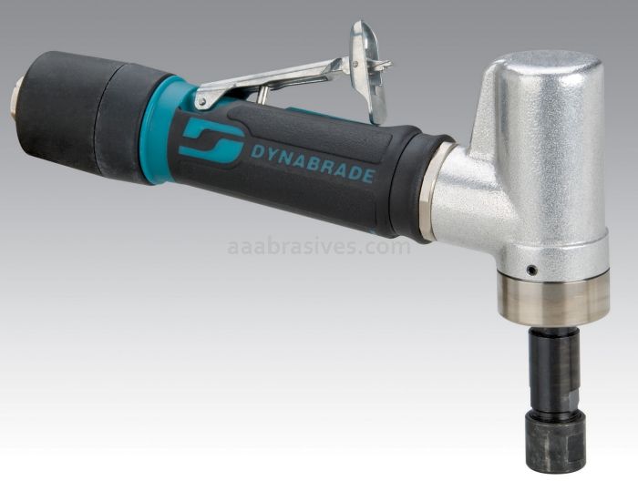 Dynabrade 47211 - .4 hp 7 Degree Offset Die Grinder 3,200 RPM, Planetary-Geared, Extended Rear Exhaust, 1/4" & 6mm Collets