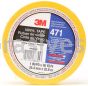 3M&trade; 7100044642 Vinyl Tape 471 Yellow 1" x 36 yards