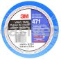3M&trade; 7100044656 Vinyl Tape 471 Blue 2" x 36 yards