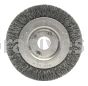 Weiler 00244 - 3" .006 SS 1/2"-3/8" A.H. Narrow Crimped Wire Wheel - 012382002442