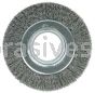Weiler 06070 6" Medium Face Crimped Wire Wheel .0118" Steel Fill 2" Arbor Hole