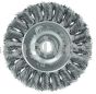 Weiler 08014 3" Standard Twist Knot Wire Wheel .014" Steel Fill 1/2"-3/8" Arbor Hole