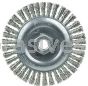 Weiler 08806V Roughneck Jr. 5" Root Pass Weld Cleaning Brush .020 Stainless Steel Wire 5/8"-11 UNC NUT Vend
