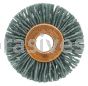 Weiler 17532 1-1/8" Small Diameter Nylox Wheel Brush .022/120 SC Crimped Fill 1/4" Arbor Hole