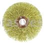 Weiler 29078 3" Small Diameter Crimped Wire Wheel .014" Brass Fill 1/2" Arbor Hole