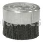 Weiler 86111 Burr-Rx 3" Maximum Density Miniature Disc Brush .055/80 CG Crimped Fill