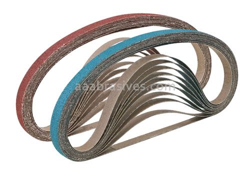 Dynafile Sanding Belts 1/8x18 180 Grit A/O Aluminum Oxide Premium