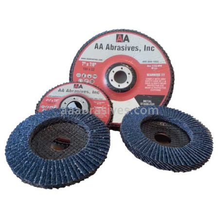 4-1/2x7/8 #60 Zirc T-27 (Flat) Abrasive Flap Disc Standard