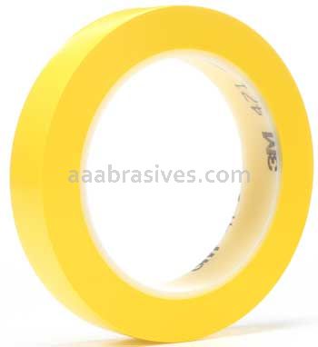 3M&trade; 7000048437 Vinyl Tape 471 Yellow 1/4" x 36 yards