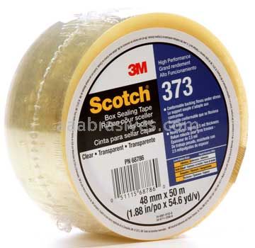 Scotch&trade; Box Sealing Tape 373 Clear 48 mm x 50 m 3M 7010291514