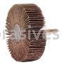 Weiler 52028 3" x 1" Tiger Coated Abrasive Flap Wheel 1/4" Stem 80 AO