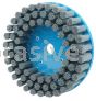 Weiler 85914 8" Nylox Disc Brush Crimped Filament .040/80 SC Fill 7/8" Arbor Hole