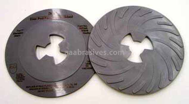 3M&trade; 7000120515 7” Medium Gray Disc Pad Ribbed 80516