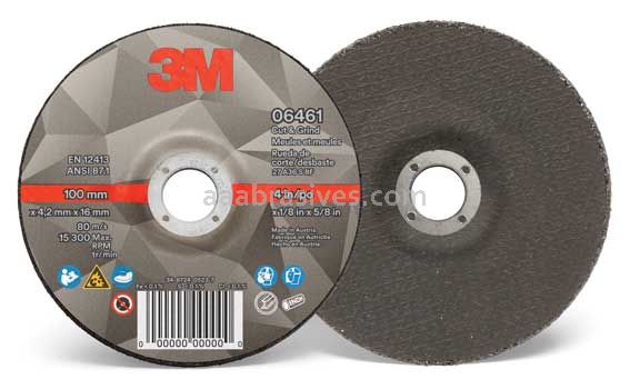 3M™ 7100212647 4 x 1/8 x 5/8 06461 T27 Cut & Grind Wheel