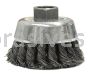 Weiler 36241 - 3" .020, M10 x 1.25 A.H., Vortec Pro Knot Wire Cup Brush - 012382362416