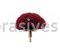 Mounted Buffing Wheel 3" Dia. 1/4" shank Mushroom Scuff Buff 162-35 Surface Conditioning Maroon