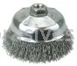 Weiler 14216 5" Crimped Wire Cup Brush .020" Steel Fill 5/8"-11 UNC Nut