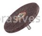 Weiler 35315 3" Polyflex Encapsulated Stem-Mounted Crimped Wire Wheel .0118" Steel Fill 1/4" Stem