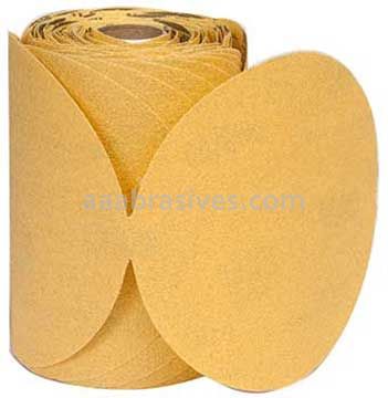 Norton 5" P80 Norton No-Fil Adalox Gold Reserve A296 Paper PSA Disc Rolls
