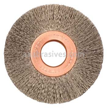 Weiler 15863 2" Small Diameter Crimped Wire Wheel .003" Steel Fill 1/2" Arbor Hole