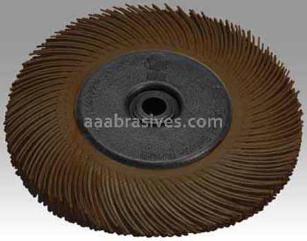 3M™ 7100138290 6 x 1/2 x 1 36 Grit Scotch-Brite™ Radial Bristle Brush with Adapter