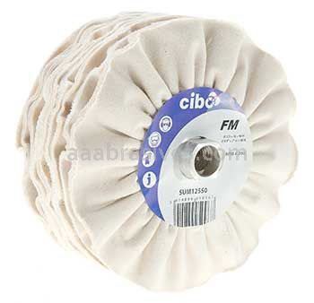 Cibo Abrasives 5 x 2 x 5/8-11 FM White Cotton Polishing Wheel