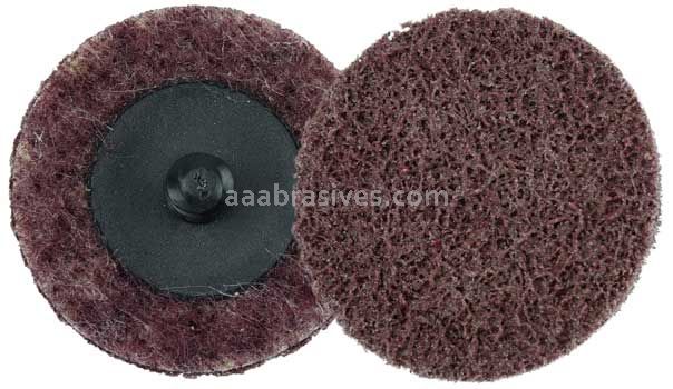 Weiler 51531 2" Non-Woven Surface Conditioning Disc Plastic Button Style AO - Medium