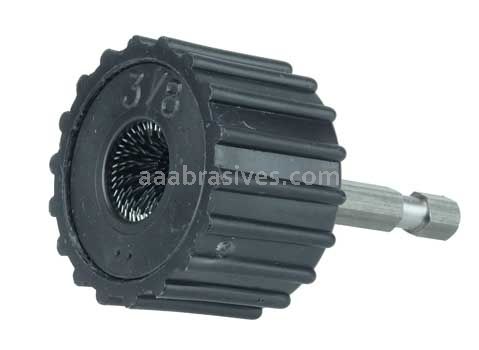 Weiler 44734 External Tube Fitting Brush 3/8" O.D. 1/4" Stem