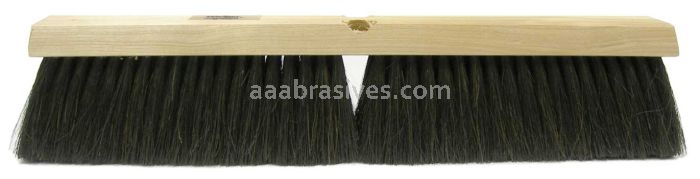 Weiler 42014 24" Fine Sweep Floor Brush Black Horsehair & Polypropylene Fill