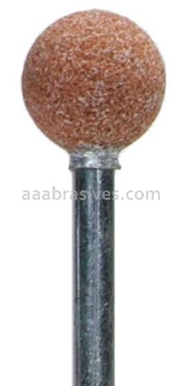 Norton B122   3/8" Ball/Gemini 38A M/F/I2 1/8 x 1-1/2/Vitrified Bond Mounted Points - B Shapes