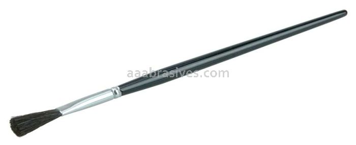 Weiler 41018 1/4" Flat Marking Brush Ox Hair 7/8" Trim Length Round Handle