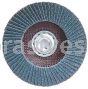 4-1/2 x 5/8-11 80 Grit Merit Type 27 Zirc Powerflex Flap Discs