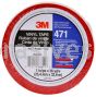 3M™ 7100044651 Vinyl Tape 471 Red 1" x 36 yards