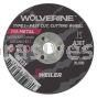 Weiler 56131 2 x 1/4 x 3/8 AH A60T Wolverine&reg; AO Type 1 Snagging Wheel - 012382561314