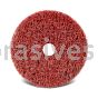 Dynabrade 6" x 1/2" x 1/2" Extra Coarse DynaStrip Red Wheel with Hole