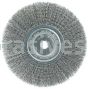 Weiler 01178 8" Narrow Face Crimped Wire Wheel .014" Steel Fill 3/4" Arbor Hole
