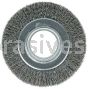 Weiler 03060 6" Wide Face Crimped Wire Wheel .0118" Steel Fill 2" Arbor Hole