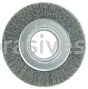 Weiler 06060 6" Medium Face Crimped Wire Wheel .0104" Steel Fill 2" Arbor Hole