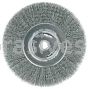 Weiler 06655 Wolverine 7" Wide Face Bench Grinder Wheel .014" Crimped Steel Wire Fill 5/8" Arbor Hole