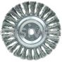 Weiler 08095 6" Standard Twist Knot Wire Wheel .016" Steel Fill 5/8"-1/2" Arbor Hole