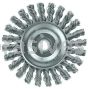 Weiler 08534 4" Cable Twist Knot Wire Wheel .020" Steel Fill 1/2"-3/8" Arbor Hole